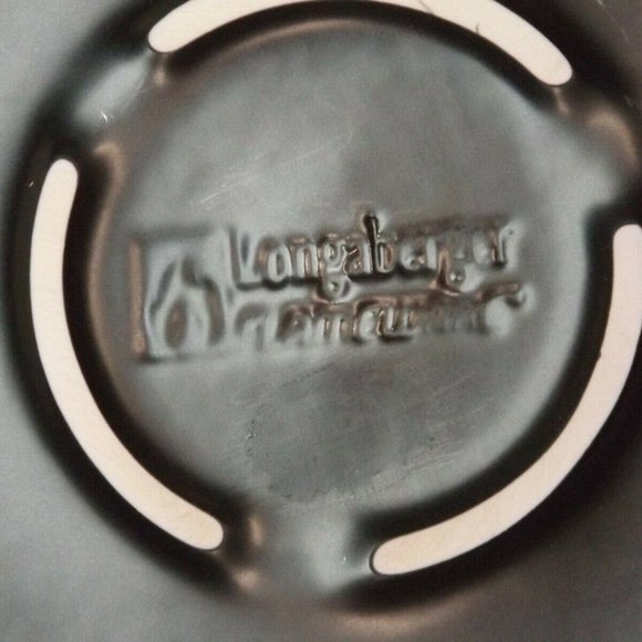 Longaberger Pottery Woven Traditions Flameware 8" Ebony Skillet with Sage Lid - Picture 11 of 15